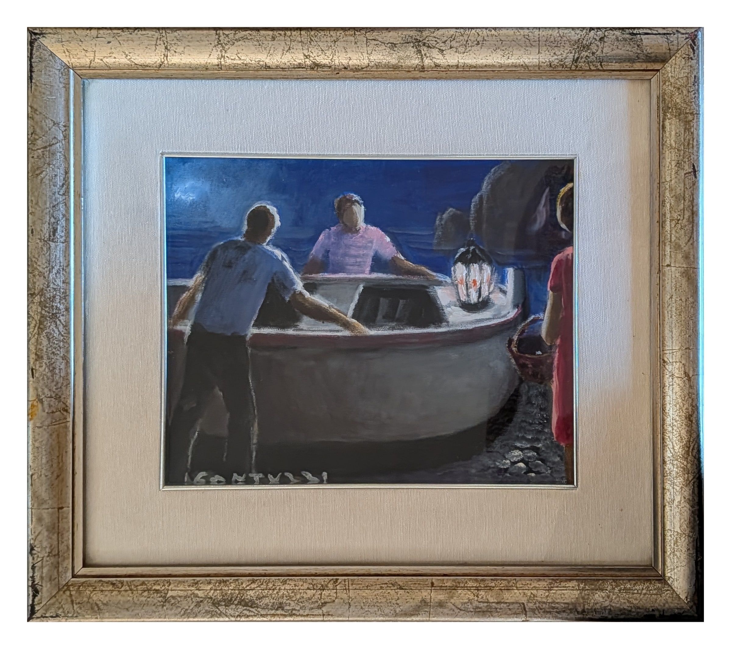 Men on Boat, Eliano Fantuzzi, 1981